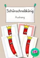 Vorschau - Poster - Aushang Fröhlicher Schönschreibkönig - Deckblatt
