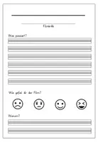 Vorschau - Arbeitsblätter - Filmkritik schreiben - Wochenhausaufgabe - Seite 1
