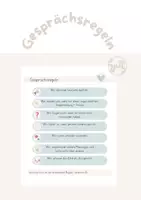 Vorschau - Merkblätter - Gesprächsregeln im Unterricht - Transparenz (keine Klassenleitung) - Deckblatt
