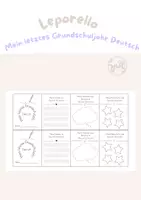 Vorschau - Arbeitsblätter - Leporello - Mein letztes Grundschuljahr Deutsch - Deckblatt