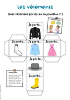 Vorschau - Spiele - Les vêtements (Kleidung)- Zwei Vokabelnwürfel - Seite 2