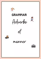 Vorschau - Arbeitsblätter - Grammatikeinführung und Übungen Adverbs of manner - Deckblatt