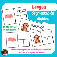 Vista previa - Juegos / Gamificación - Lengua: Segmentación en sílabas - Portada