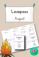 Vorschau - Arbeitsblätter - Lesepass August – Sommerliche Leseförderung für Grundschulkinder - Deckblatt