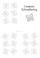 Vorschau - Arbeitsblätter - Lesepass Schmetterling - Seite 2