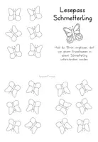 Vorschau - Arbeitsblätter - Lesepass Schmetterling - Seite 3