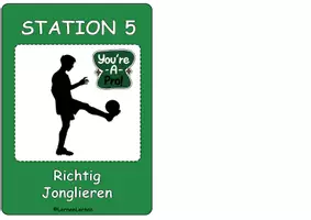 Vorschau - Stundenentwürfe - Fußball - Jonglage an Stationen üben - Seite 3