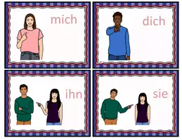 Vorschau - Stationenlernen - Deutsche Pronomen Bildkarten (DaF) German Pronouns Flashcards - Seite 1