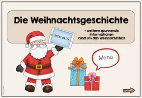 Vorschau - Mal- und Bastelvorlagen - Weihnachten: Flipbook mit interaktiver Wissenskartei - Seite 1