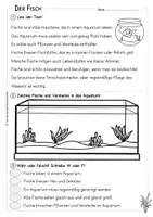 Vorschau - Arbeitsblätter - Fisch - Körperteile - Lesetext - Verständnisaufgaben - Bildkarten - Seite 3