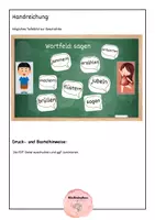 Vorschau - Arbeitsblätter - Wortfeld sagen - Arbeitsblätter, Tafelbild, Quiz und Wortliste - Seite 3