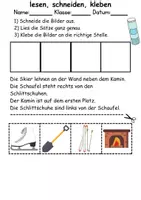 Vorschau - Arbeitsblätter - Materialpaket - Schneiden Winter - Feinmotorik - Wortschatz - Seite 3
