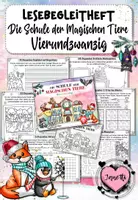 Vorschau - Arbeitsblätter - Lesebegleitheft: Die Schule der Magischen Tiere - Vierundzwanzig - Deckblatt