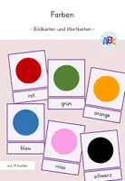 Vorschau - Spiele - Farben : Bildkarten und Wortkarten - Deckblatt