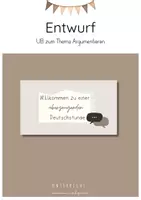 Vorschau - Stundenentwürfe - Unterrichtsbesuch Deutsch: Schriftlich und adressatenbezogen argumentieren - Einen Klassenhund anschaffen? - Deckblatt