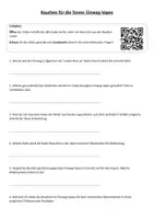 Vorschau - Arbeitsblätter - Ein Quiz zum Video "Rauchen für die Tonne Einweg-Vapes" - Deckblatt