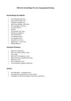 Vorschau - Merkblätter - Vorgangsbeschreibung - Liste mit hilfreichen Satzanfängen - Seite 1