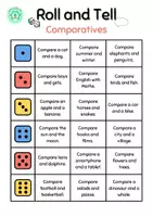 Vista previa - Juegos / Gamificación - Roll and Tell - Comparatives. Speaking Game - página 1