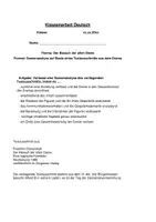 Vorschau - Klassenarbeiten - Klassenarbeit: Der Besuch der alten Dame (Szenenanalyse) + Bewertung & Lösung VERSION I - Seite 3