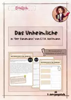 Vorschau - Stundenentwürfe - Romantik Unterrichtsmaterial Sek I – Materialpaket mit Arbeitsblättern & Stundenplanung - Seite 1