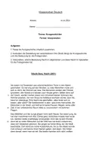 Vorschau - Klassenarbeiten - Klassenarbeit: Kurzgeschichte "Nacht" von Sibylle Berg + Bewertungsbogen & Lösung - Seite 3