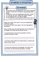 Vorschau - Arbeitsblätter - Satzreihe - Satzgefüge - Haupt- und Nebensätze - Seite 1