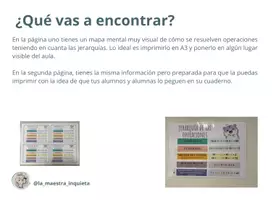 Vista previa - Decoración del aula - Jerarquía de operaciones - página 3