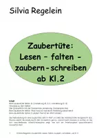 Vorschau - Mal- und Bastelvorlagen - Zaubertüte falten - Deckblatt