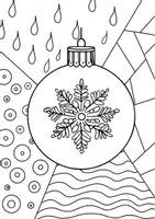 Vorschau - Mal- und Bastelvorlagen - Wintermotive Pop Art zum Ausmalen ⛄️🎨 Fensterdeko Winter ab 1 Klasse - Seite 3