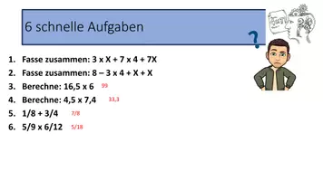 Vorschau - Präsentationen/Tafelbilder - Terme aufstellen und berechnen - Seite 1