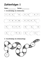 Vorschau - Arbeitsblätter - Zahlenreihen | Rechenübungen | Zahlenraum 10 - Seite 1