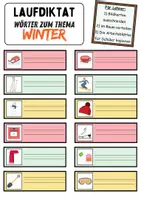Vorschau - Unterrichtsreihen - Laufdiktat / Schleichdiktat Winter - DaZ/DaF, Deutsch (Diktat) - Seite 3