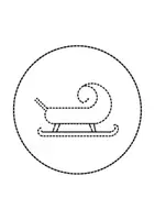 Vorschau - Arbeitsblätter - runde Prickelbilder / Fensterbilder Thema Winter - Grundschule - Bastelvorlagen - Seite 1