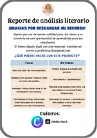 Vista previa - Hojas de trabajo - Reporte de análisis literario - página 1