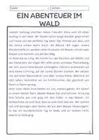 Vorschau - Arbeitsblätter - Materialpaket - Leseverstehen Deutsch - Deckblatt