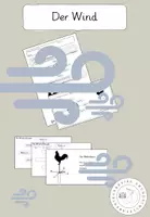 Vorschau - Arbeitsblätter - Der Wind, der Wetterhahn und die Windrichtungen - Deckblatt