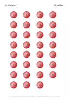 Vorschau - Mal- und Bastelvorlagen - Dezember Bastelvorlage Tannenbaum Countdown - Seite 3