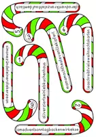 Vorschau - Stationenlernen - Zuckerstangen Schlangensätze für die Adventszeit, Weihnachtszeit - Seite 1