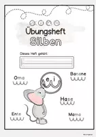 Vorschau - Arbeitsblätter - Silben schwingen Klasse 1 Deutsch, DaZ Förderschule Arbeitsblätter mit Lösung - Seite 1