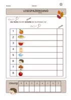 Vorschau - Arbeitsblätter - Lesespaziergang Herbst Klasse 1 und 2 - Seite 2
