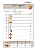 Vorschau - Arbeitsblätter - Lesespaziergang Herbst Klasse 1 und 2 - Seite 3