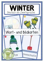 Vorschau - Bildkarten - WINTER Wort- und Bildkarten - Deckblatt