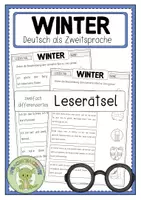 Vorschau - Arbeitsblätter - WINTER Leserätsel - Deckblatt