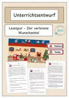 Vorschau - Stundenentwürfe - Unterrichtsentwurf "Lesespur - Der verlorene Wunschzettel" + Material - Deckblatt