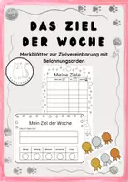 Vorschau - Arbeitsblätter - Zielvereinbarung, Lernziele definieren - Deckblatt