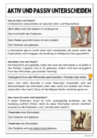 Vorschau - Arbeitsblätter - Aktiv und Passiv (Aufgabenpaket) - Seite 1