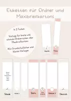 Vorschau - Anderer Materialtyp - Etiketten für Ordner und Maxibriefkartons - Deckblatt