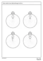 Vorschau - Arbeitsblätter - Weihnachtskugeln zeichnen mit dem Fineliner - Seite 2