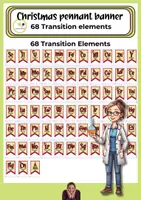 Vorschau - Mal- und Bastelvorlagen - Englisch: Chemie bilingual | Wimpelkette Christmas Transition elements - Seite 1