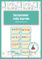 Vista previa - Tarjetas / Manipulativos - Seriaciones vida marina - Portada